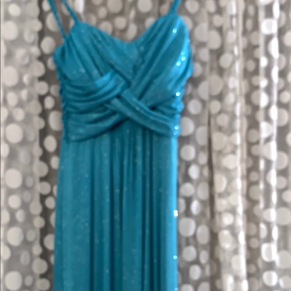 Long formal sparkle gown